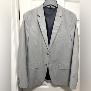 Banana Republic Mens 42R Tailored Slim Fit Gray 2 Button Sport Coat/Blazer